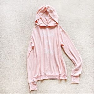 NEW $125 WILDFOX ROSE ALL DAY BAGGY JUMPER HOODIE